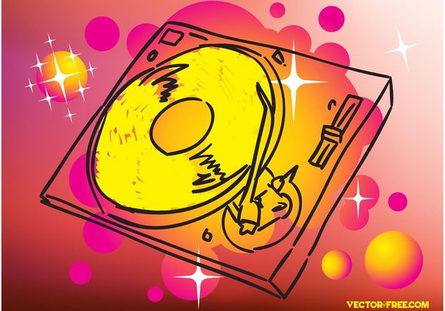 Record Player Drawing - Kostenloses vector #154189