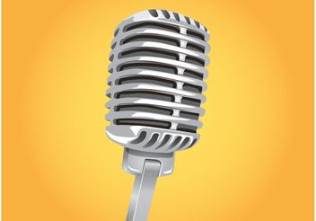 Classic Microphone Vector - Free vector #154249
