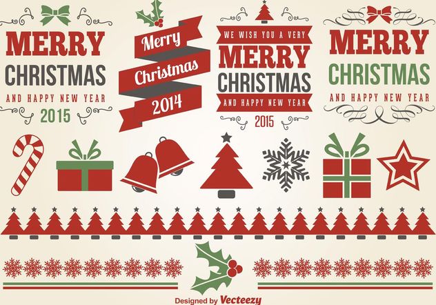 Christmas Design Elements - vector #155389 gratis