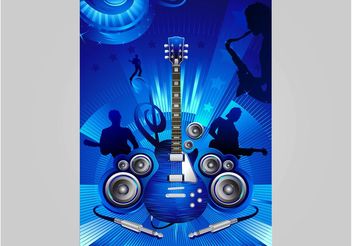 Party Poster Template - Kostenloses vector #155489