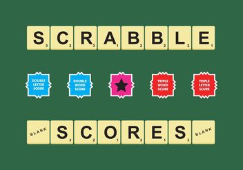 Scrabble Scores Vector Free - Free vector #158479