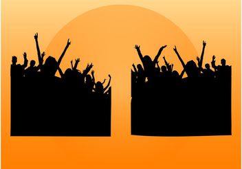 Party Crowds - Free vector #158629