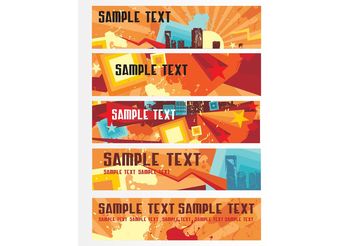 Banner Templates - Free vector #158739