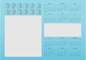 Calendar Designs - Kostenloses vector #159019