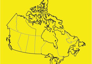 Canada Vector Map - Kostenloses vector #159669