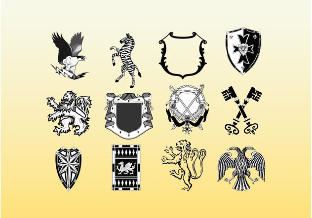 Medieval Heraldry - vector gratuit #160129 