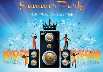 Summer Party - Free vector #160439