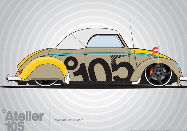 Volkswagen Beetle Graphics - Kostenloses vector #160649
