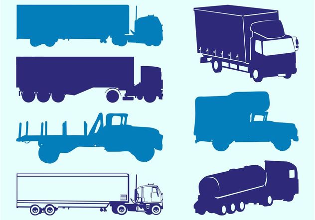 Trucks Silhouettes Graphics - vector #162069 gratis