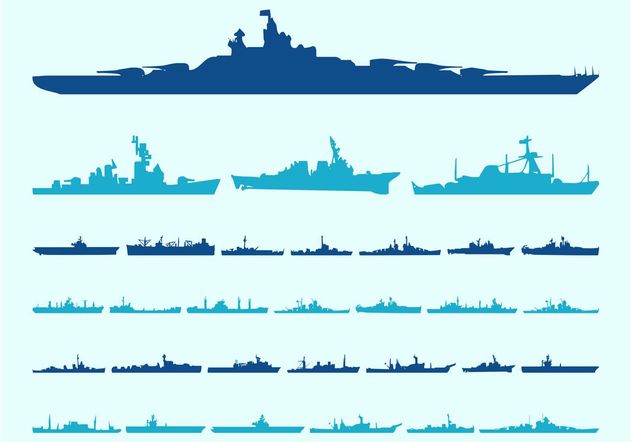 Ship Silhouettes Graphics - Free vector #162539