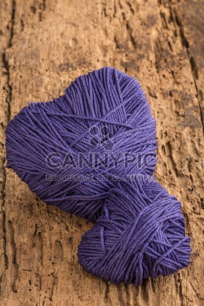 Purple hearts of thread - бесплатный image #183009