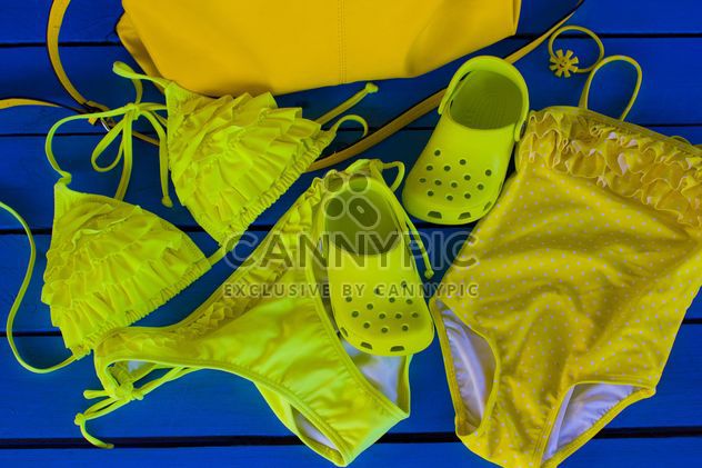 Yellow swimsuits and shoes - image #185749 gratis