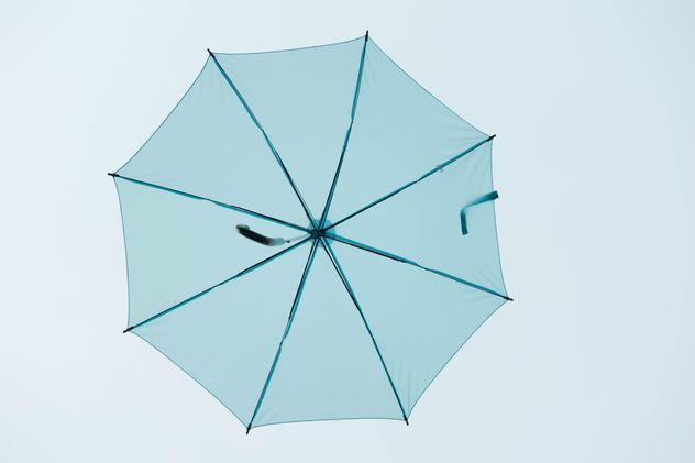 Blue umbrella hanging - бесплатный image #186539