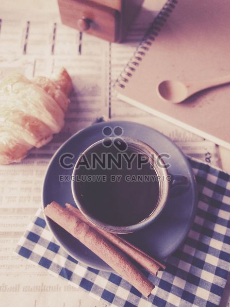 Cup of coffee with cinnamon, vintage effect - Free image #187079
