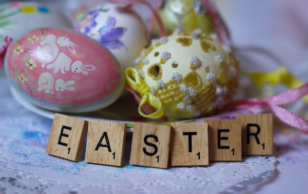 Easter egg and alphabet words - image gratuit #187449 