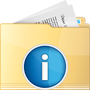 Folder Info - icon gratuit #191269 