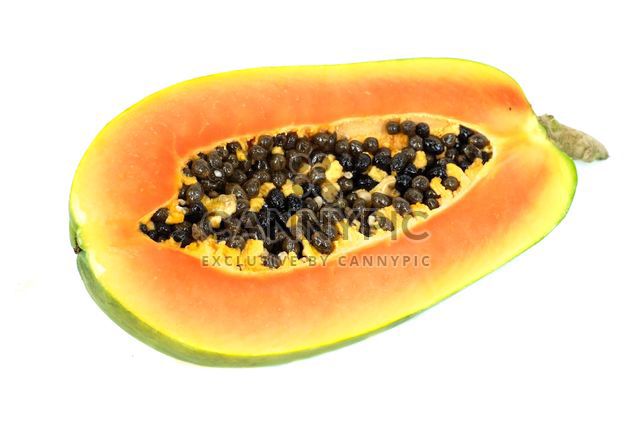 Papaya white background - бесплатный image #197959