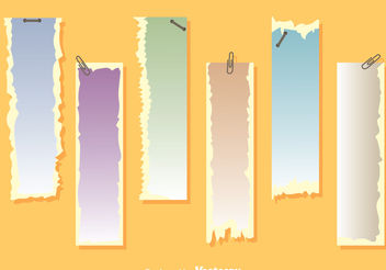 Ripped Paper Banner Vectors - Free vector #199889
