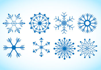 Snowflake Vectors - Free vector #199979