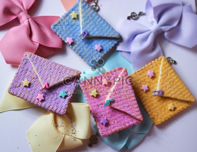 Cookies With A colorful Bows - image gratuit #201019 