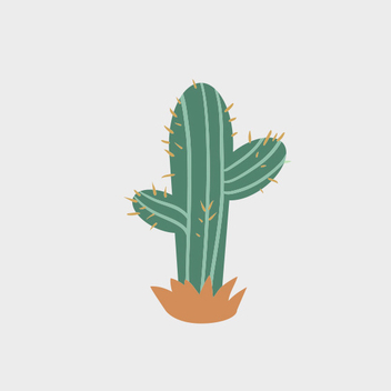 Cute Free Vector Cactus - vector #201989 gratis