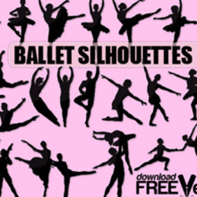 Vector Ballet Silhouette - vector gratuit #203699 