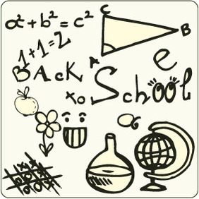 Doodle School 6 - бесплатный vector #204519