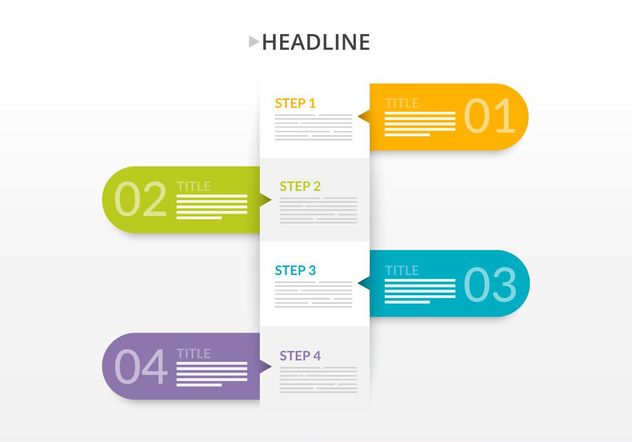 Paper Step Banners - Free vector #205129