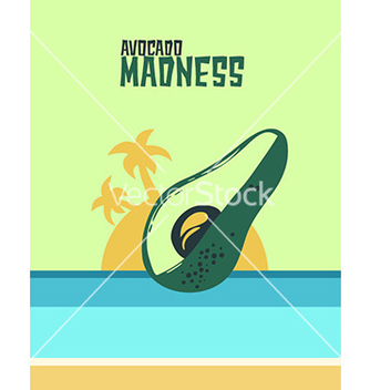 Free abstract with avocado vector - Free vector #205939