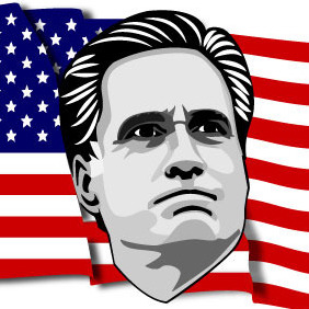 Mitt Romney Vector Portrait - Kostenloses vector #206859