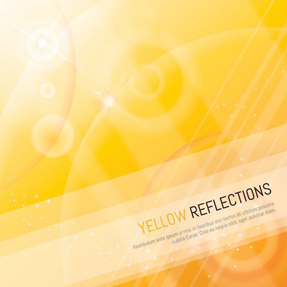 Yellow Reflections - vector #207609 gratis