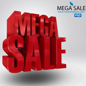 Mega Sale 3D - vector gratuit #207699 