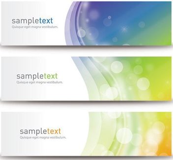 Shiny Banners - Free vector #207749