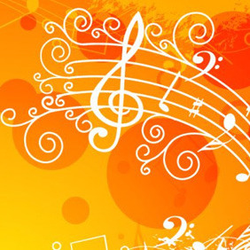 Abstract Musical Illustration - vector gratuit #207789 