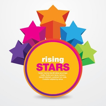 Rising Stars - vector #208119 gratis