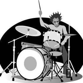Drummer Vector Image - Kostenloses vector #208439