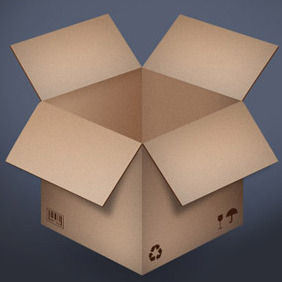 Cardboard Box - Kostenloses vector #208619
