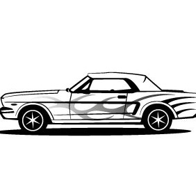 Mustang Car Vector - Free vector #208699