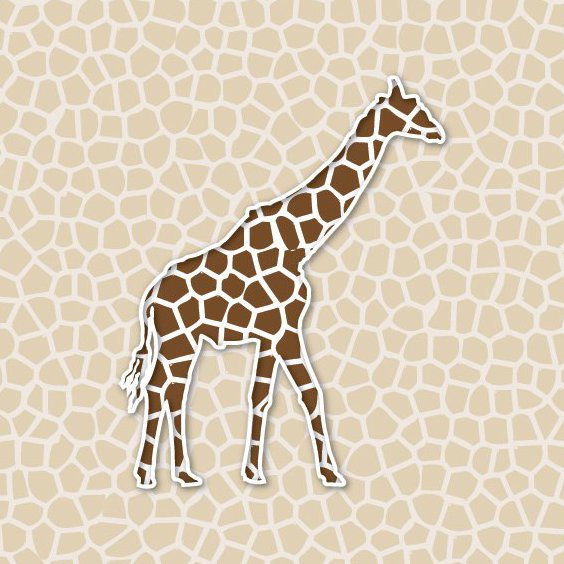 Giraffe Background - vector gratuit #209299 