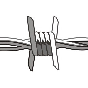 Barbed Wire - vector gratuit #210079 