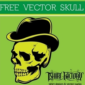 Dandy Skull - Free vector #210549