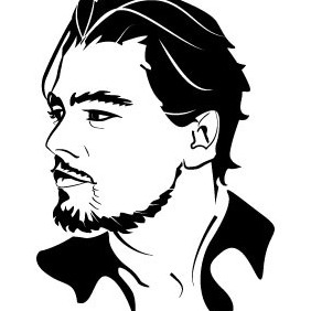 Leonardo DiCaprio Vector Portrait - Kostenloses vector #211479