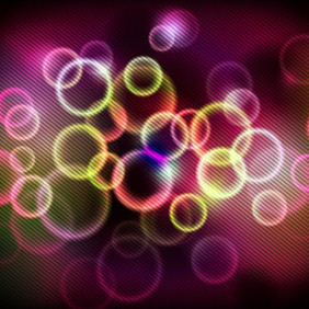 Colored Glowing Light Vector Background - Kostenloses vector #212459