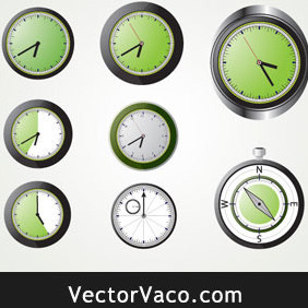 Analog Clock - Free vector #212999