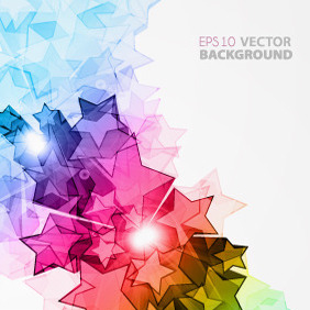 Free Colorful Vector Stars Illustration - Kostenloses vector #213459