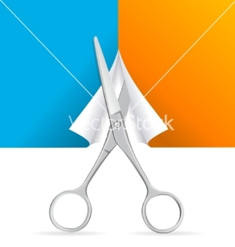 Free scissors cut paper vector - бесплатный vector #214019