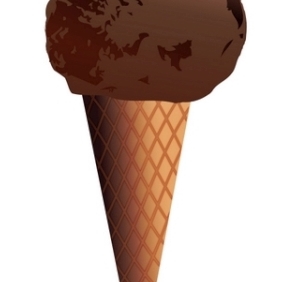 Creamy Choco Ice-cream - vector gratuit #214539 