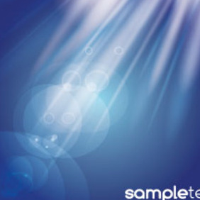 Abstract Shinning Light In Blue Vector - Free vector #215229
