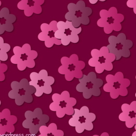 Retro Floral Pattern 3 - vector gratuit #216969 