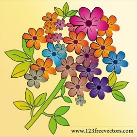 Free Flower Vectors - Free vector #217199